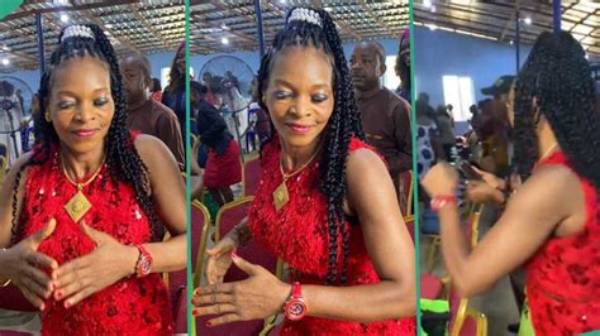 "She Looks So Beautiful": Noun Law Graduate Anyim Veronica Storms Dunamis Church, Dances in Video