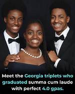 Sibling Goals! Georgia Triplets Graduate from Secondary School with a 4.0 Gpa