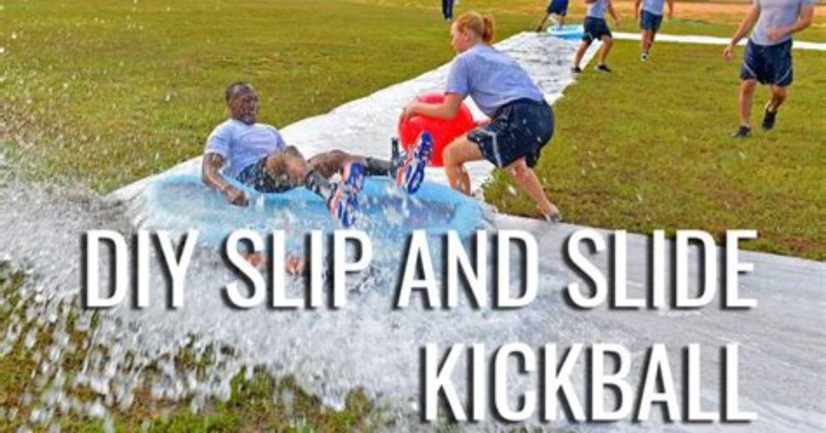 Slip and Slide Kickball Is a Perfect Tiktok Trend for the Warm Weather