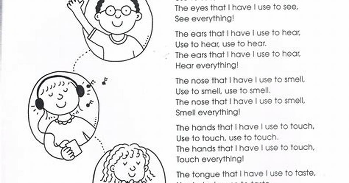 Songs About 5 Senses for Preschoolers