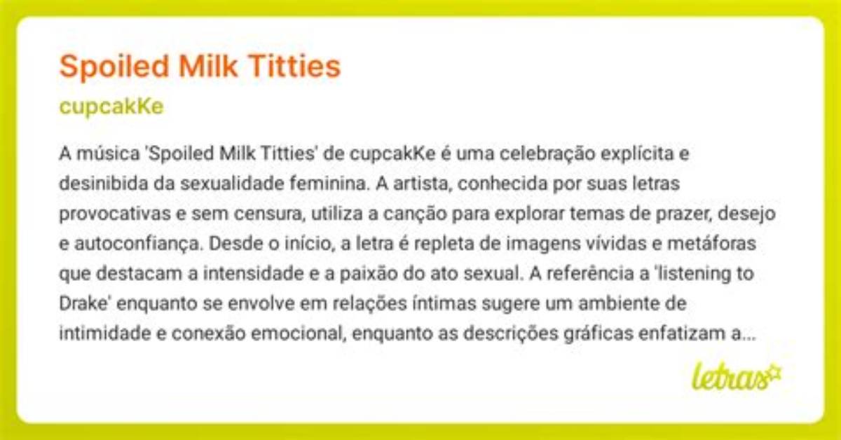 Spoiled Milk Titties by Cupcakke from Usa