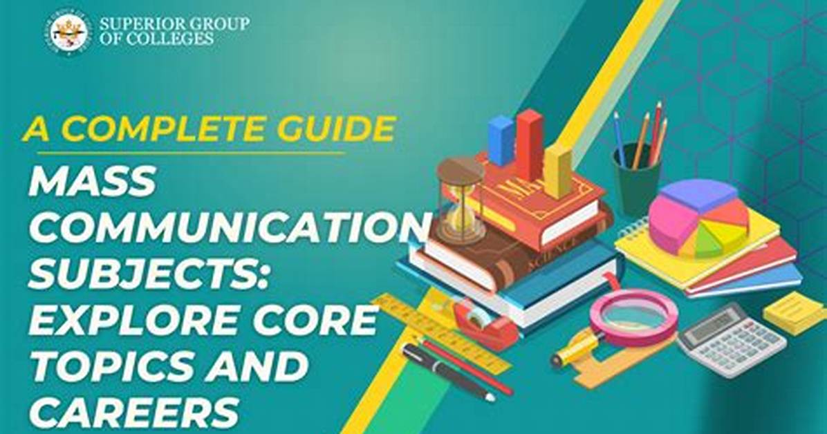 Subject Combination for Mass Communication for 2024/2025 Admission