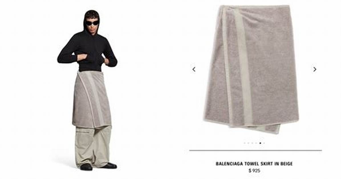 The Funniest Reactions to Balenciaga's Towel Skirt Debacle