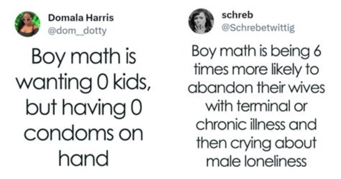 The Most Savage Boy Math Tweets