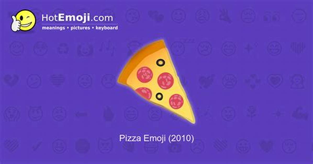 The Pizza Emoji Meaning on Twitter Is Truly Absurd — Learn More Here