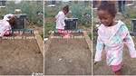 "This Broke My Heart": Little Girl Innocently Talks to Her Late Father's Grave in Touching Video, Many React