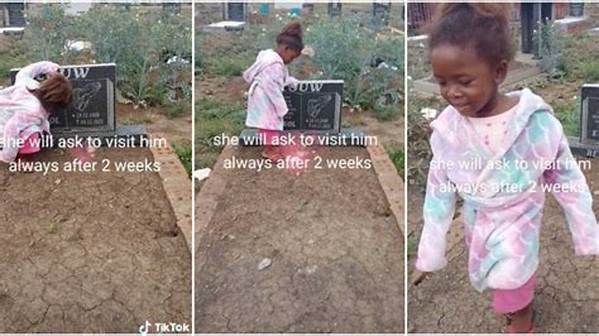 "This Broke My Heart": Little Girl Innocently Talks to Her Late Father's Grave in Touching Video, Many React
