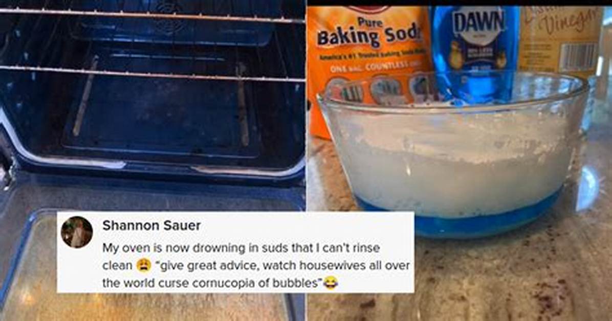 This Tiktok Oven Cleaning Hack Uses Three Simple Ingredients You Probably Have