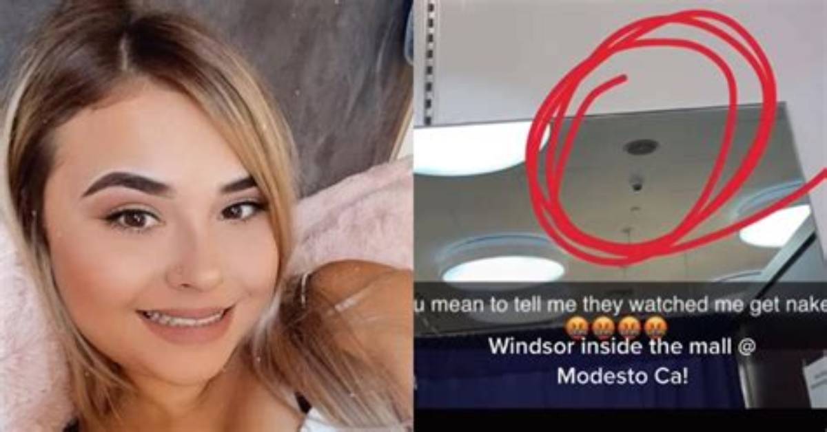 Tiktoker Notices Security Camera Pointed Directly at Her Fitting Room
