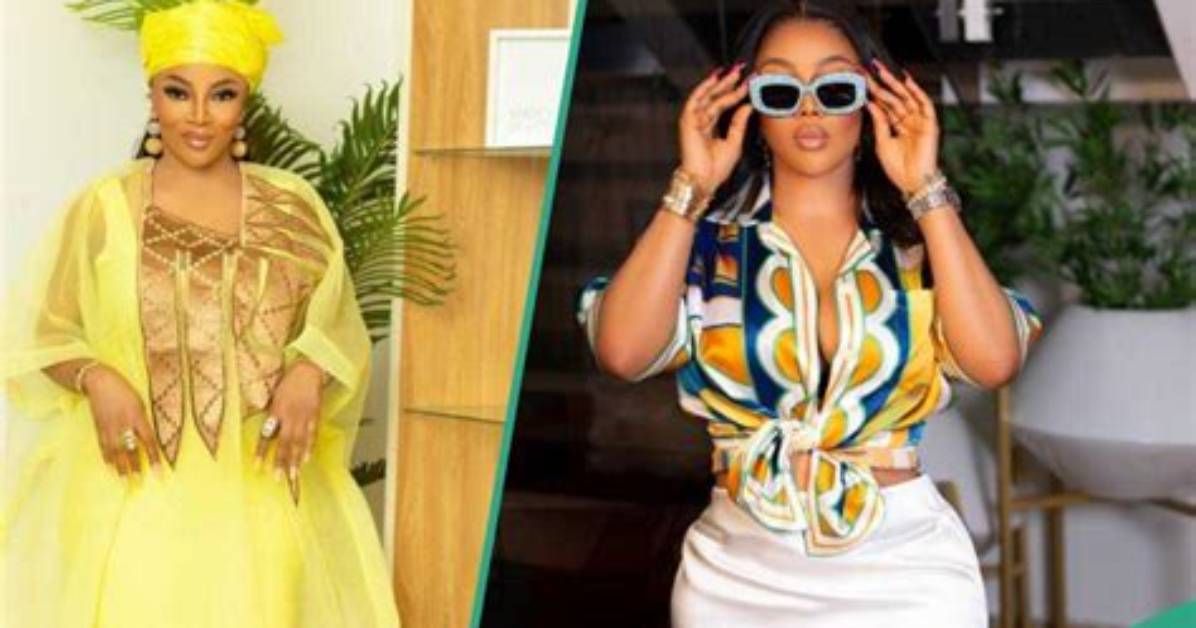 Toke Makinwa Makes Fashion Statement in Peach and Black Dress, Amazes Fans: "This Is Point and Kill"