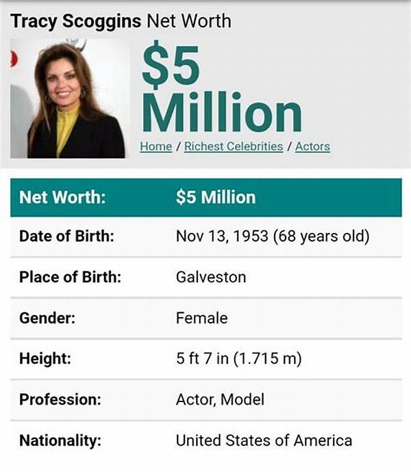 Tracy Scoggins Net Worth