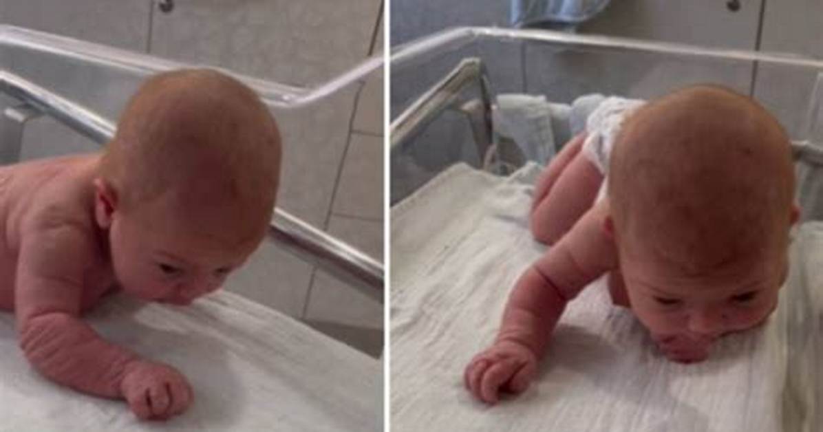 Viral Video Shows a Newborn Crawling — but Here's Why It's More Common Than You Might Think
