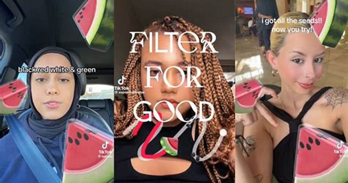 Watermelon Filter Is Taking over Tiktok and Raising Money for Palestine