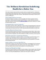Wellness Revolution: Exploring the Latest Health and Wellness Trends