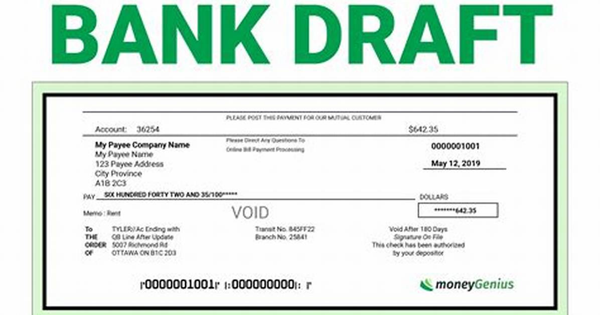 What Is a Bank Draft and How Does It Work