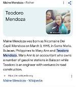 Who Are Mary Ann and Teodoro Mendoza? Maine Mendoza Parents and Family