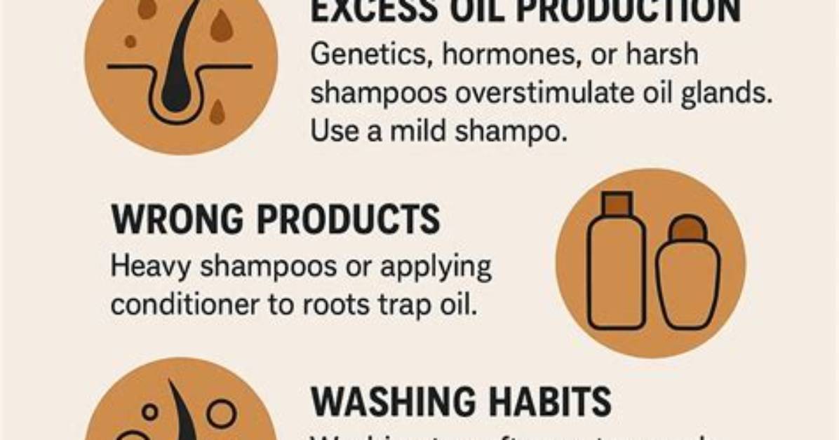 Why Does He Have Greasy Hair?