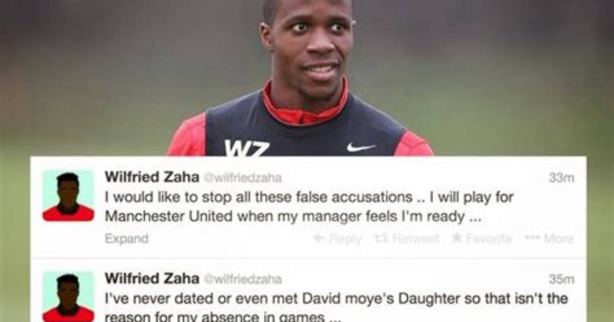 Wilfred Zaha Denies Sleeping with David Moyes Daughter During Man United Spell