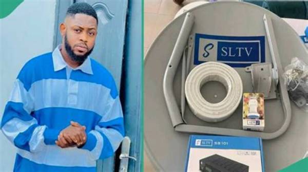 "You Can Subscribe 5K and Watch Epl": Nigerian Man Dumps Dstv, Flaunts Cheaper Sltv He Got