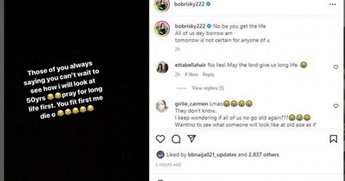 “You Might Die Before Me”: Bobrisky Slams Those Hoping to See What He'd Look Like at 50, Says They’re Not God